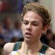  Oregon's superstar Galen Rupp on his way to an American Collegiate record in the Men's 3000m.